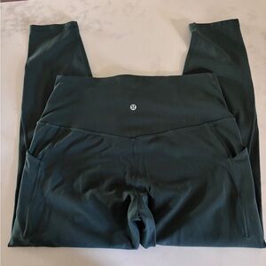 Lululemon Dark Green Capri Leggings
